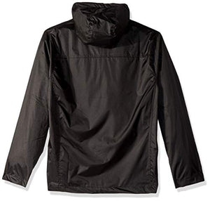 eb79 Soccer Jackets for Women Ladies Hooded Windbreaker - Black, Large