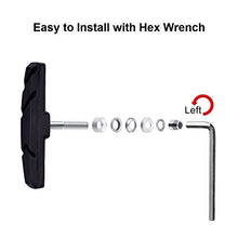Load image into Gallery viewer, Bike Brake Pads Set, Alritz 3 Pairs Road Mountain Bicycle V-Brake Blocks Shoes with Hex Nut and Shims, No Noise No Skid, 70mm, for Front and Back Wheel
