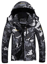 Load image into Gallery viewer, MOERDENG Men&#39;s Waterproof Ski Jacket Warm Winter Snow Coat Mountain Windbreaker Hooded Raincoat
