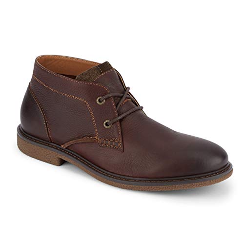 Dockers Mens Greyson Leather Casual Chukka Boot, Red Brown, 8.5 M