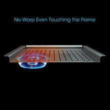 Load image into Gallery viewer, Unicook Grill Topper, Vegetable Grill Basket, Warp-Free Stainless Steel Grill Pan for Grilling Veggie Seafood Meat and Kabob, Heavy Duty BBQ Tray Accessories, Rectangular 16x11 inch
