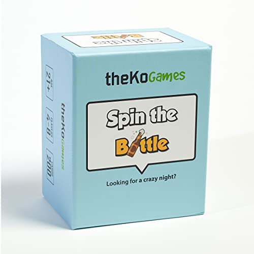 Spin The Bottle - Party Card Game for Adults. are You Ready for Endless Laughs and Crazy Dares? 3 Different Stages with 200 Cards Included.