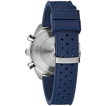 Load image into Gallery viewer, Bulova Men's Stainless Steel Quartz Dress Watch with Silicone Strap, Blue, 20 (Model: 98A253)
