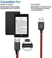 Load image into Gallery viewer, 10FT Micro USB Cable for Fire 7 8 10 4th 5th 6th 7th Generation,Kindle Tablet HD HDX E-Readers,Xbox One/PS4 Controller,Fast Fire Charger Cord,Samsung S7/S6 Nylon Braided Android Charging Cable
