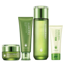 Load image into Gallery viewer, Aloderma Essential Aloe Brightening Skin Care Set - 4 Pieces - Gel, Cleanser, Toner, Cream
