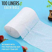 Load image into Gallery viewer, Disposable Cloth Diaper Bamboo Liners – 4 Rolls, Fragrance Free &amp; Chlorine Free, Compostable, Dye Free Flushable Biodegradable Viscose Bamboo Liners for Cloth Diaper 100 Each Sheets for 4 Rolls
