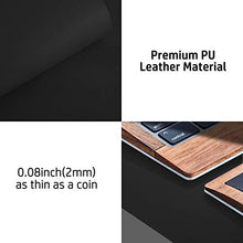 Load image into Gallery viewer, Leather Desk Pad Protector,Mouse Pad,Office Desk Mat,Non-Slip PU Leather Desk Blotter,Laptop Desk Pad,Waterproof Desk Writing Pad for Office and Home (Black,23.6&quot; x 13.7&quot;)
