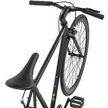 Load image into Gallery viewer, AVASTA Single-Speed Fixed Gear Urban Commuter Bike for Women and Men,Light weihgt Unisex Fixie Bike,Flat Handlebar and Flip Flop Hub City Road Bike,58 Black
