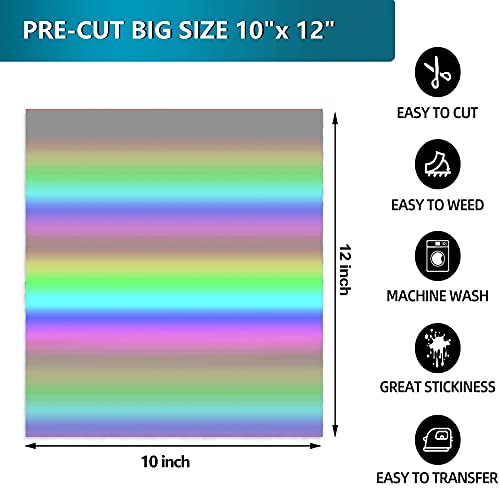 Load image into Gallery viewer, Lvoess HTV Heat Transfer Vinyl Bundle, 66 Pack 12" x 10" Iron on Vinyl Sheets with 3 Pcs Weeding Tools Set, Easy Cut & Weed, for Heat Press Design T-Shirts, Silhouette Cameo or Heat Press Machine