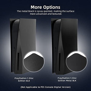 NexiGo PS5 Accessories Plates for Playstation 5 Disc Edition, ABS Anti-Scratch Dustproof Protective Shell Cover, Replacement Face Plate for PS5 Disc Edition (Matte Black)
