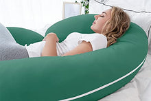 Load image into Gallery viewer, INSEN Pregnancy Pillow, C Shape Full Body Pillow and Maternity Support ( Organic Cotton Cover)- Support for Back, Hips, Legs, Belly for Pregnant Women
