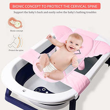 Load image into Gallery viewer, AIR&amp;TREE Baby Bath Seat Support Net, Quick Drying, Adjustable, Comfortable, Non-Slip, Infant Bathtub Sling Shower Mesh for a Tub, with Safety Support Corner (Pink Elephant)
