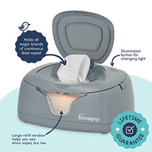 Load image into Gallery viewer, hiccapop Baby Wipe Warmer and Baby Wet Wipes Dispenser | Baby Wipes Warmer for Babies | Diaper Wipe Warmer with Changing Light

