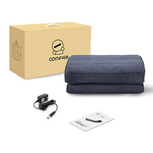 Load image into Gallery viewer, Comfier Massage Mat, Full Body Heating Massage Pad with Movable Shiatsu Neck Massage Pillow, 10 Vibrating Motors &amp; 4 Heating Pad, Neck,Shoulder Back Massager
