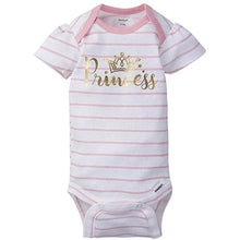 Load image into Gallery viewer, GERBER Baby Girls 5-Pack Variety Onesies Bodysuits, Princess Arrival, 6-9 Months
