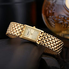 Load image into Gallery viewer, Berny Women's Gold Watch Ladies Wrist Quartz Watches Stainless Steel Band Women Luxury Casual Fashion Watch(Gold Dial)
