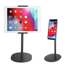 Load image into Gallery viewer, EICAUS Cell Phone Holder＆Tablet Stand for Desk, 360 ̐ Rotating, Compatible with 5.5’’ to 11’’Screen Phones, iPad, Kindle, ipad ＆ iPhone Stands and Holders, Adjustable Phone Holder from 5.5’’ to 8.5’’

