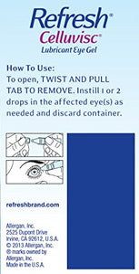 Refresh Celluvisc Lubricant Eye Gel Drops, Single-Use Containers, 30 Count (Pack of 1)