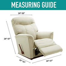 Load image into Gallery viewer, Rose Home Fashion RHF 4 Separate Piece Stretch Recliner Slipcovers, Recliner Chair Cover, Recliner Cover Furniture Protector Elastic Bottom, Recliner Slipcover with Side Pocket (Darkgray-Recliner)
