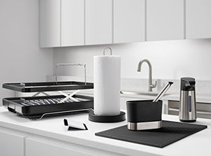 KOHLER Kitchen Pot and Pan Dish Scraper, Silicone and Nylon, Heat Resistant, White and Charcoal