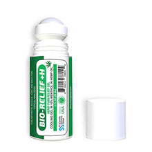 Load image into Gallery viewer, BIO-RELIEF +H, Hemp Pain Relief Gel, Cooling Gel w 10% Menthol in Hemp Oil, 3 oz Roll-on for Arthritis, Muscle Pain, Joint &amp; Back Pain, Topical Analgesic, Fast Acting, Long Lasting Pain Reliever Cream
