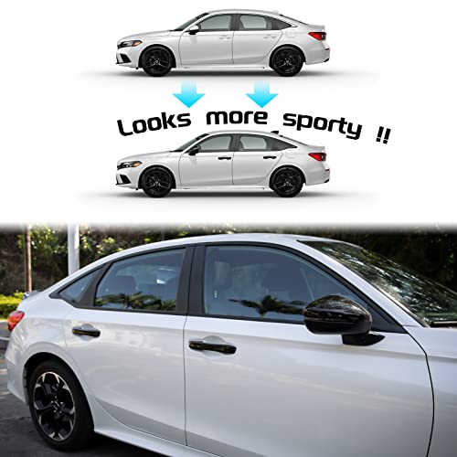 Load image into Gallery viewer, Thenice for Honda Civic 2022 Door Handle Cover Exterior Decoration for 11th Gen Civic Sedan Hatchback with Auto Lock -Black