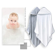 Load image into Gallery viewer, 2 Pack Premium Bamboo Baby Bath Towel - Ultra Absorbent - Ultra Soft Hooded Towels for Babies,Toddler,Infant - Newborn Essential -Perfect Baby Registry Gifts for Boy Girl
