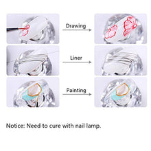 Load image into Gallery viewer, Yelna 6 Colors Spider Gel Nail Polish Matrix Gel Nail Painting Drawing Line DIY Patterns Design Soak Off LED UV Gel Nail Art Decoration Kit with Nail Brush
