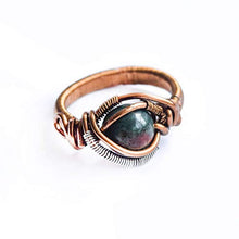 Load image into Gallery viewer, Custom Raw Natural Bloodstone Ring - Choose Size - Men&#39;s and Women&#39;s Crystal Flow Jewelry - March Birthstone
