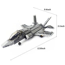 Load image into Gallery viewer, MEOA Military Stem Building Toys for 3 4 5 6 7 8 9 10 11 12+ Year Old Boys 646pcs F35 Lightning II Fighter Building Blocks Sets Jet Airplane Model Kits
