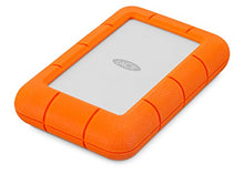 Load image into Gallery viewer, LaCie Rugged Mini 5TB External Hard Drive Portable HDD – USB 3.0 USB 2.0 Compatible, Drop Shock Dust Rain Resistant Shuttle Drive, for Mac and PC Computer Desktop Workstation PC Laptop (STJJ5000400)
