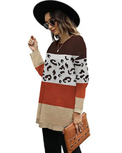 Load image into Gallery viewer, Sweaters for Women 2022 Leopard Print Tops Tunic Sweaters Womens Tops XL
