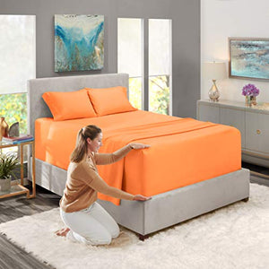Nestl Deep Pocket Split King Sheets - Bed Sheets with 2 Fitted Sheets, Flat Sheet, Pillow Cases - Extra Soft Bedsheet Set with Deep Pockets for Split King - Light Gray Lavender