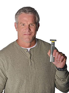 MicroTouch SOLO Titanium, Rechargeable Beard & Body Razor that Trims, Edges, Shaves, and Grooms