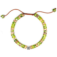 Load image into Gallery viewer, Elegant Green Imperial Jasper Bracelet - Handcrafted Natural Gemstone Beaded Tibetan Style Jewelry for Men &amp;Women
