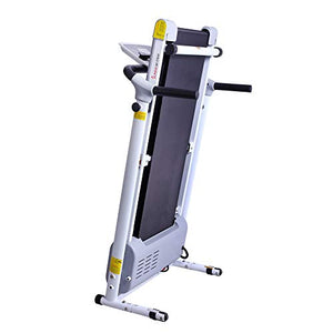 Sunny Health & Fitness SF-T7610 Electric Walking Folding Treadmill with LCD Display and Tablet Holder, 220 LB Max Weight, White