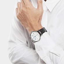 Load image into Gallery viewer, FEICE Bauhaus Watch Men's Mechanical Watch Analog Waterproof Automatic Watches for Men Casual Dress Watches with Domed Mirror Leather Bands Date -FM202
