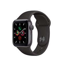 Load image into Gallery viewer, Apple Watch Series 5 (GPS, 44MM) - Space Gray Aluminum Case with Black Sport Band (Renewed)
