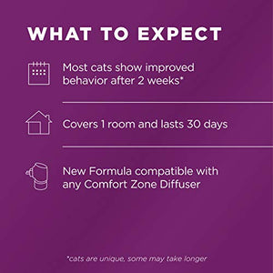 Comfort Zone Cat Calming Diffuser Kit, Cat Pheromone, 3 Diffusers and 6 Refills-48ml, New Formula