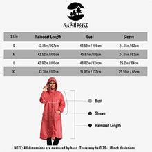 Load image into Gallery viewer, Womens Long Hooded Rain Jacket Waterproof Lightweight Raincoat Windbreaker Pink X-Large
