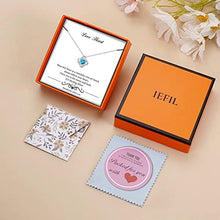 Load image into Gallery viewer, November Birthstone Necklace Gifts for Women, Sterling Silver Birthstone Jewelry Blue Topaz Necklace Mothers Valentines Day Gifts for Her Anniversary Birthday Christmas Gifts for Mom Wife Girlfriend
