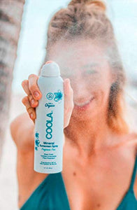 COOLA Mineral Organic Sunscreen Body Spray, Broad Spectrum SPF 30, Reef-Safe, Frangrance Free, 8 Fl Oz