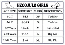 Load image into Gallery viewer, Hzcojulo Kids Toddler Big Little Girls Fashion Cotton Crew Cute Socks -5 Pairs Gift Set,Multicolor-BOV,Shoe size 13-3.5/L/7-10 Years
