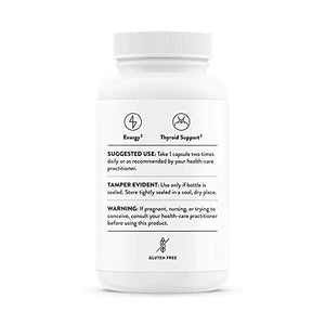 Thorne Research - Iodine & Tyrosine - Mineral and Amino Acid Support for Healthy Thyroid Function - 60 Capsules