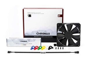 Noctua NF-F12 PWM chromax.Black.swap, Premium Quiet Fan, 4-Pin (120mm, Black)