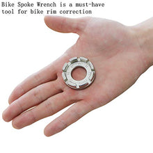 Load image into Gallery viewer, Goabroa Spoke Wrench, Hard Steel 8 Way Bike Rim Truing Tool for Adjust Bicycle Wheel Tension
