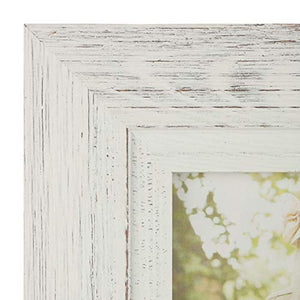 Gallery Perfect 17FW1938 Rustic Collage Gallery Wall Kit Picture Frame Set, Multi Size - 4" x 6", 5" x 7", White, 9 Piece