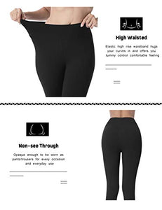 VALANDY High Waisted Yoga Pants Stretch Tummy Control Athletic Workout Running Leggings for Women Reg&Plus Size