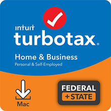 Load image into Gallery viewer, TurboTax Home &amp; Business 2021 Tax Software, Federal and State Tax Return with Federal E-file [Amazon Exclusive] [MAC Download]

