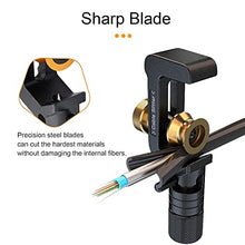 Load image into Gallery viewer, FTTH Armored Cable Stripper Tools 8-28mm Wire Stripper Coax Mid Span Cable Stripper Radial Cutter Slitting Ring Tools 0.31-1.1in Round Cable Jacket Stripping Armored Fiber Optic Cable Stripper Tools
